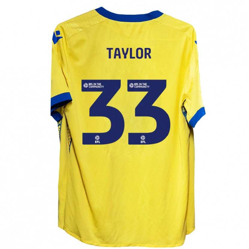 Danxen Herren Lyle Taylor #33 Gelb Blau Auswärtstrikot Trikot 2025/26 T-Shirt