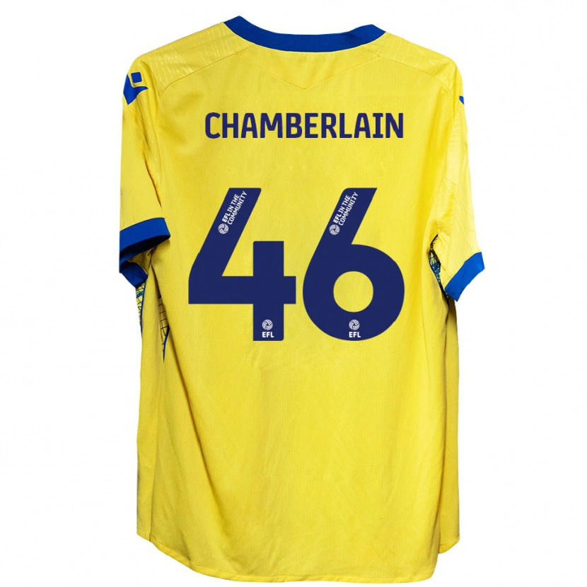 Danxen Herren Harrison Chamberlain #46 Gelb Blau Auswärtstrikot Trikot 2025/26 T-Shirt