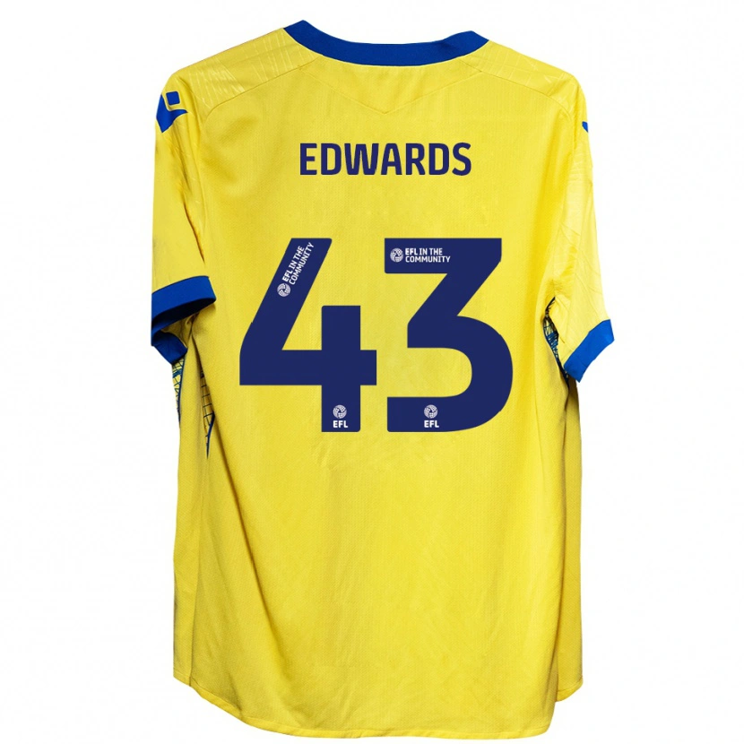 Danxen Herren Frankie Edwards #43 Gelb Blau Auswärtstrikot Trikot 2025/26 T-Shirt