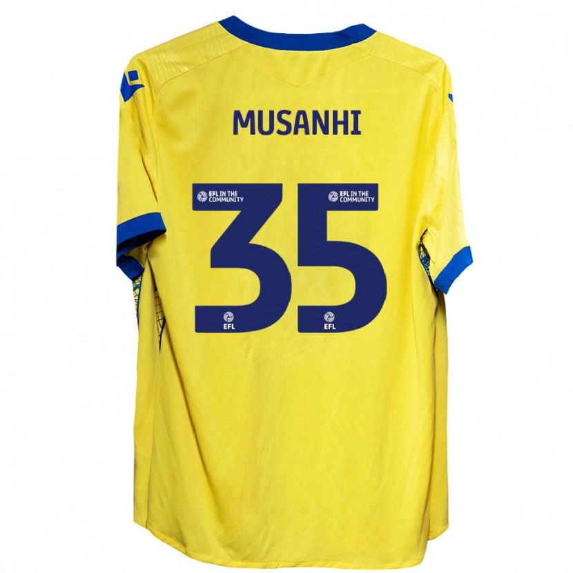Danxen Herren Kurai Musanhi #35 Gelb Blau Auswärtstrikot Trikot 2025/26 T-Shirt