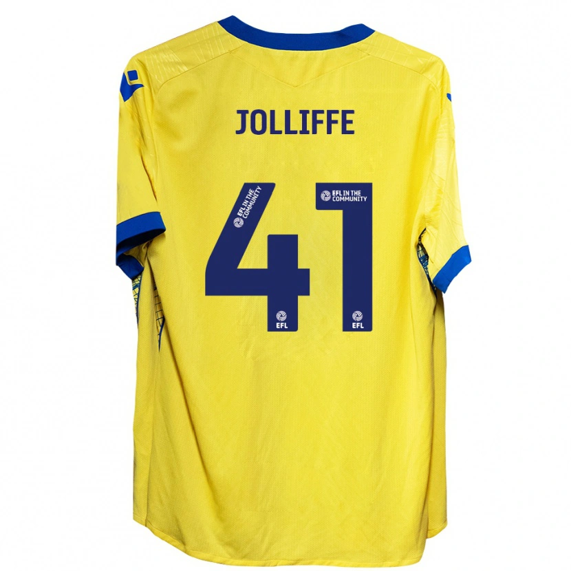Danxen Herren Max Jolliffe #41 Gelb Blau Auswärtstrikot Trikot 2025/26 T-Shirt