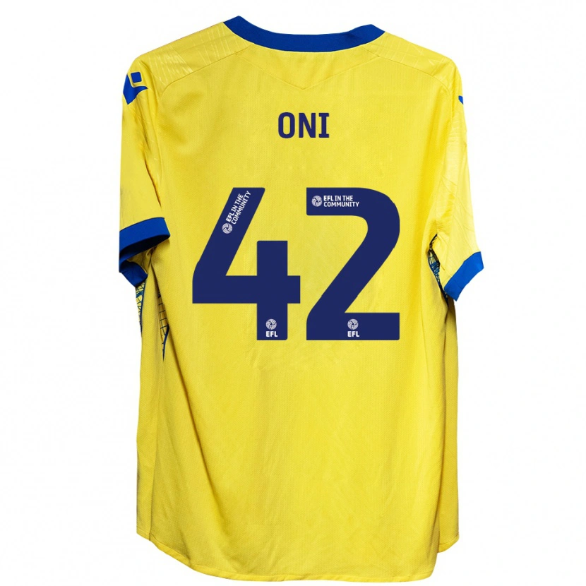 Danxen Herren Milton Oni #42 Gelb Blau Auswärtstrikot Trikot 2025/26 T-Shirt