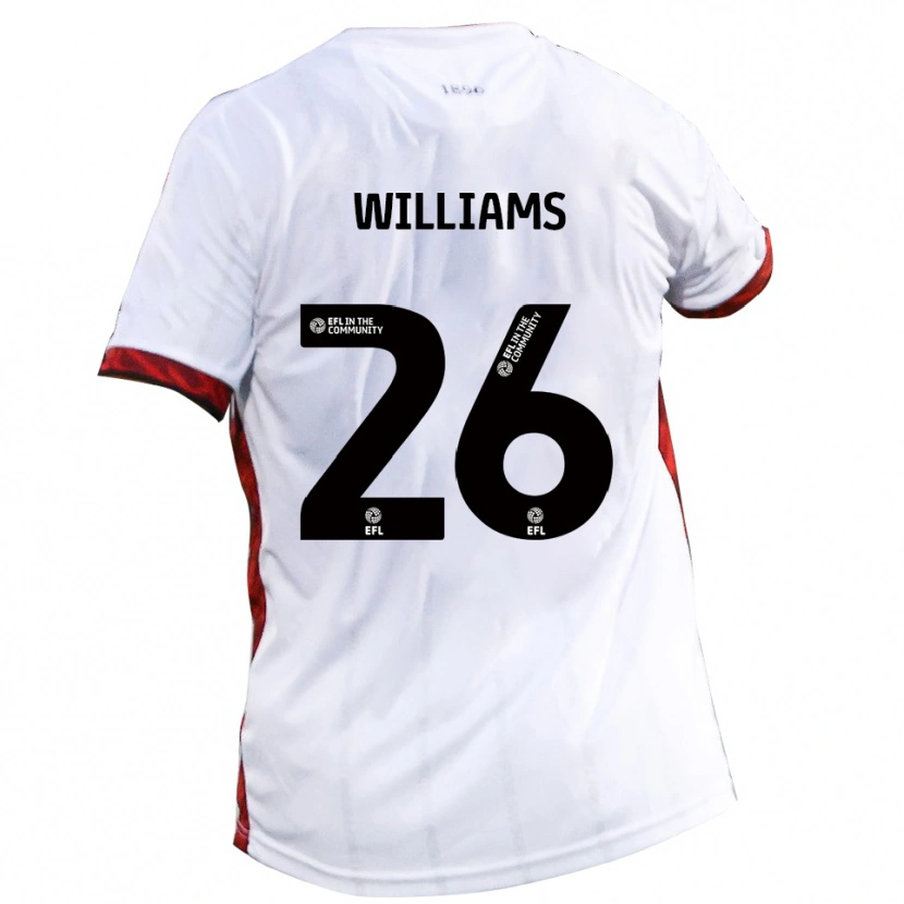 Danxen Herren Jay Williams #26 Weiß Rot Schwarz Auswärtstrikot Trikot 2025/26 T-Shirt