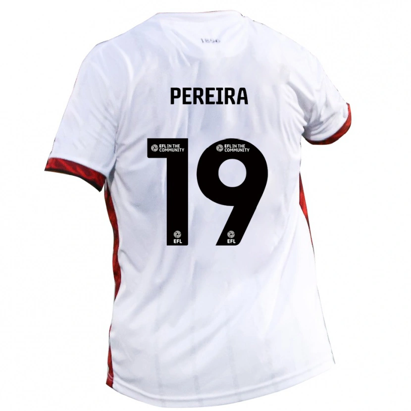 Danxen Herren Dion Pereira #19 Weiß Rot Schwarz Auswärtstrikot Trikot 2025/26 T-Shirt
