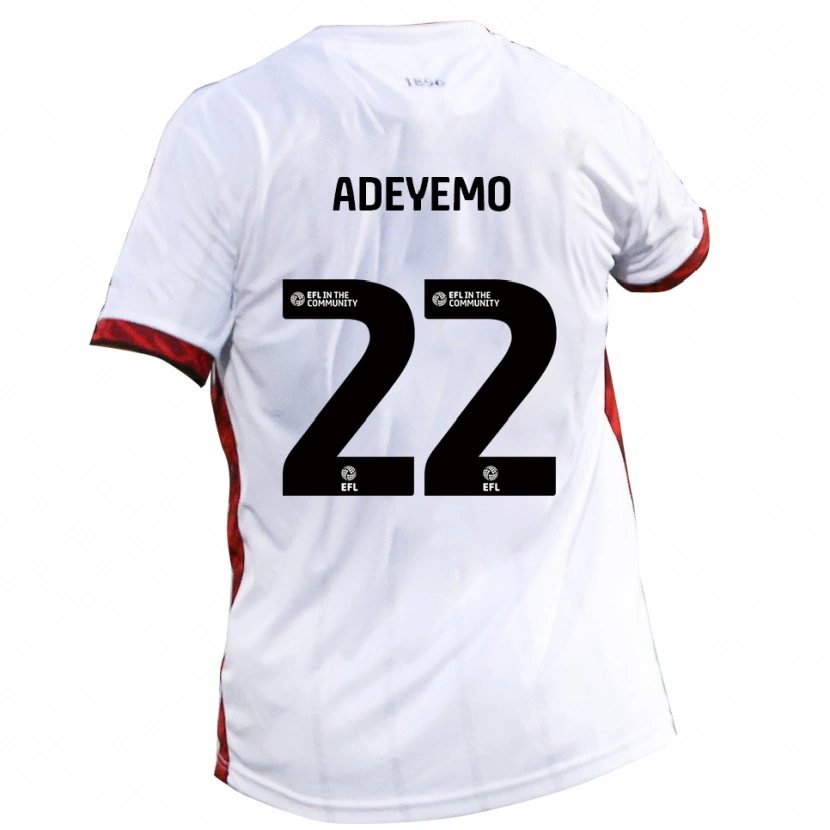 Danxen Herren Ade Adeyemo #22 Weiß Rot Schwarz Auswärtstrikot Trikot 2025/26 T-Shirt