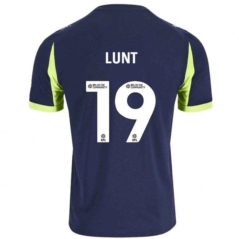 Danxen Herren Owen Lunt #19 Marine Fluoreszierendes Grün Auswärtstrikot Trikot 2025/26 T-Shirt