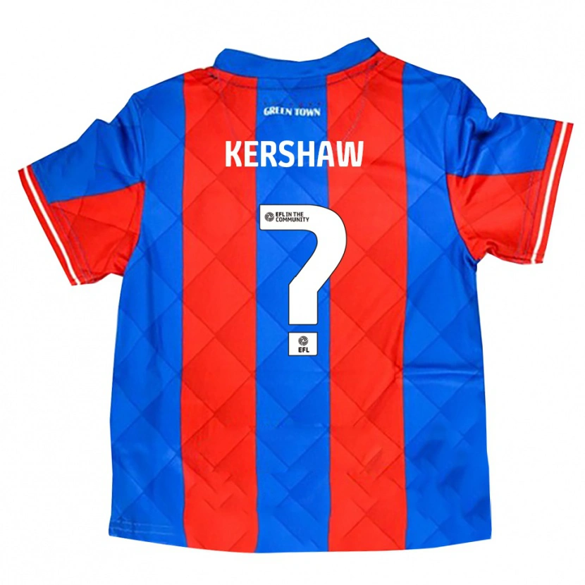 Danxen Herren Olivia Kershaw #0 Blau Rot Weiß Auswärtstrikot Trikot 2025/26 T-Shirt