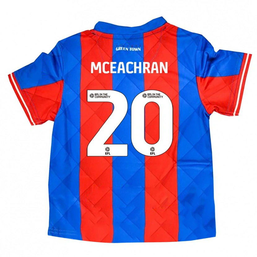 Danxen Herren George Mceachran #20 Blau Rot Weiß Auswärtstrikot Trikot 2025/26 T-Shirt