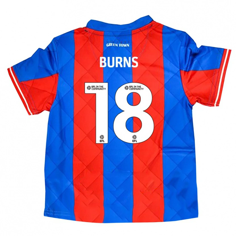Danxen Herren Darragh Burns #18 Blau Rot Weiß Auswärtstrikot Trikot 2025/26 T-Shirt