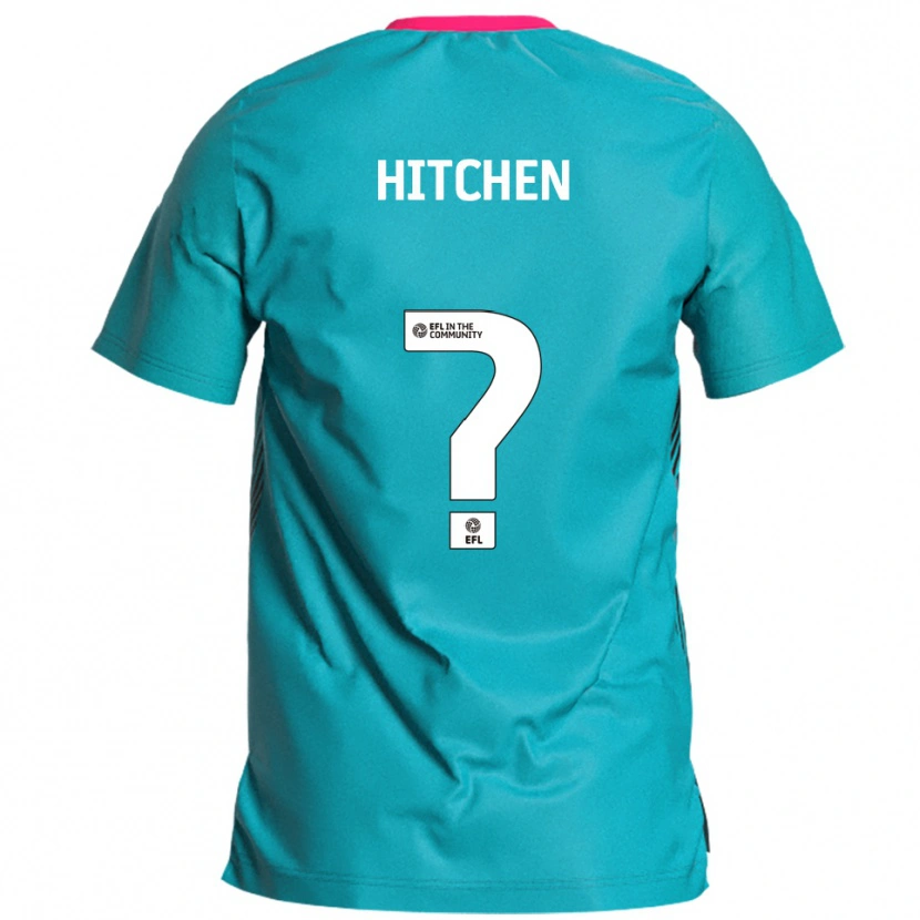 Danxen Herren Rebecca Hitchen #0 Himmelblau Pink Auswärtstrikot Trikot 2025/26 T-Shirt