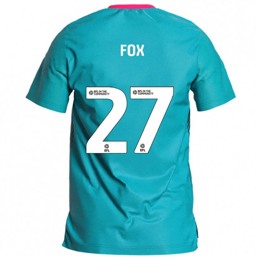 Danxen Herren Ben Fox #27 Himmelblau Pink Auswärtstrikot Trikot 2025/26 T-Shirt