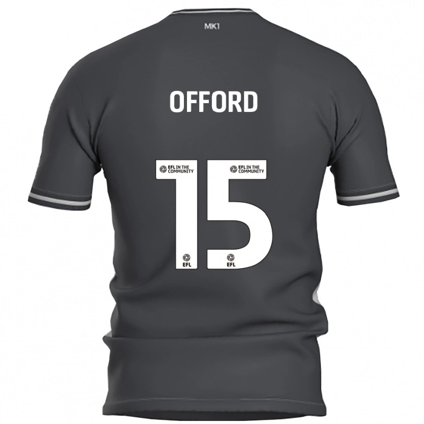 Danxen Herren Luke Offord #15 Grau Silber Auswärtstrikot Trikot 2025/26 T-Shirt