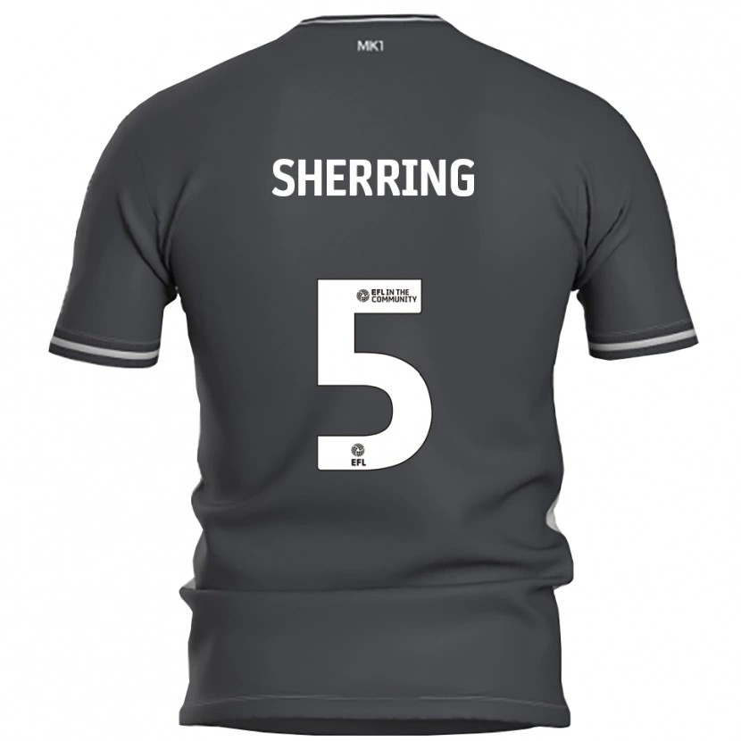 Danxen Herren Sam Sherring #5 Grau Silber Auswärtstrikot Trikot 2025/26 T-Shirt