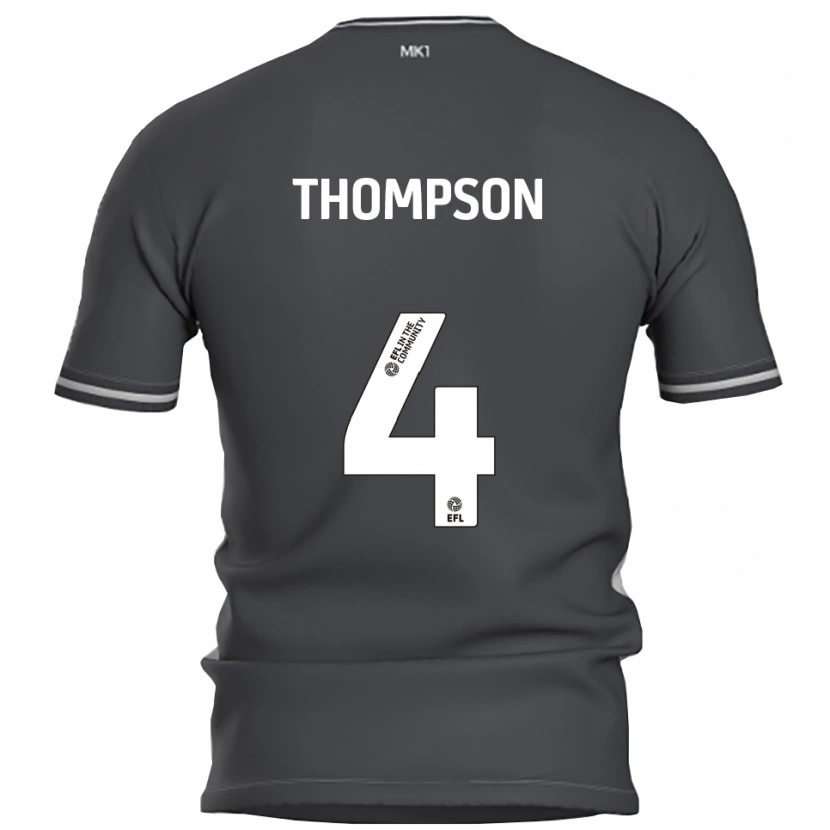 Danxen Herren Nathan Thompson #4 Grau Silber Auswärtstrikot Trikot 2025/26 T-Shirt