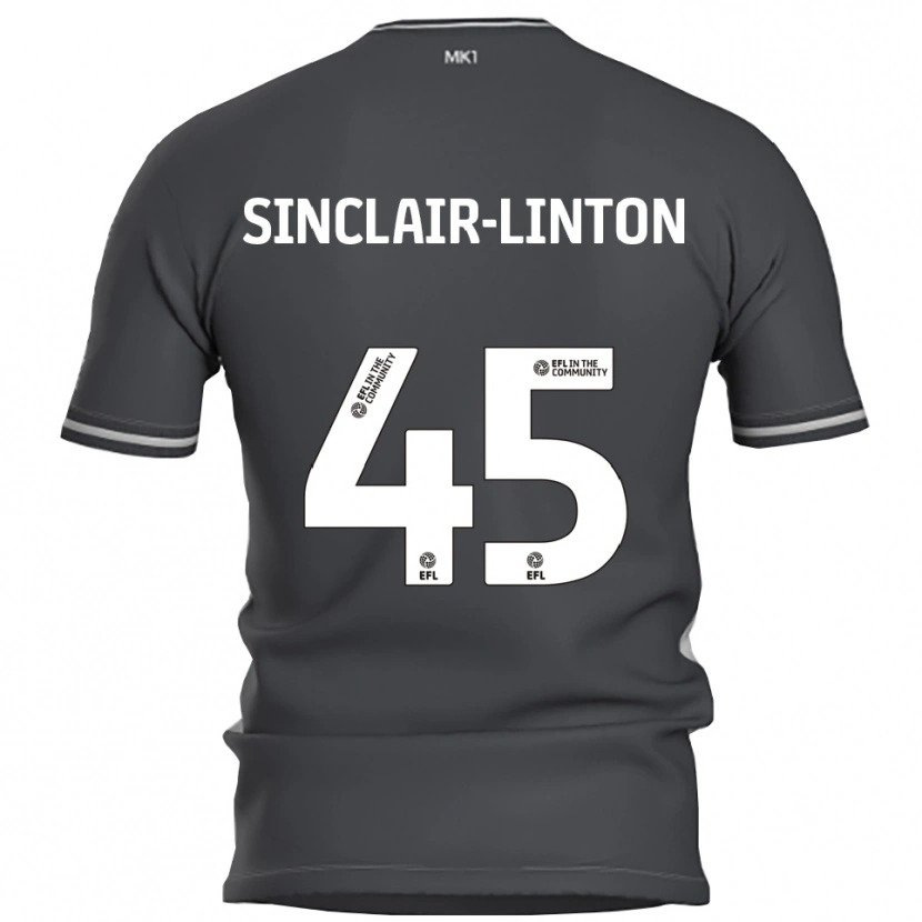 Danxen Herren Kobe Sinclair-Linton #45 Grau Silber Auswärtstrikot Trikot 2025/26 T-Shirt