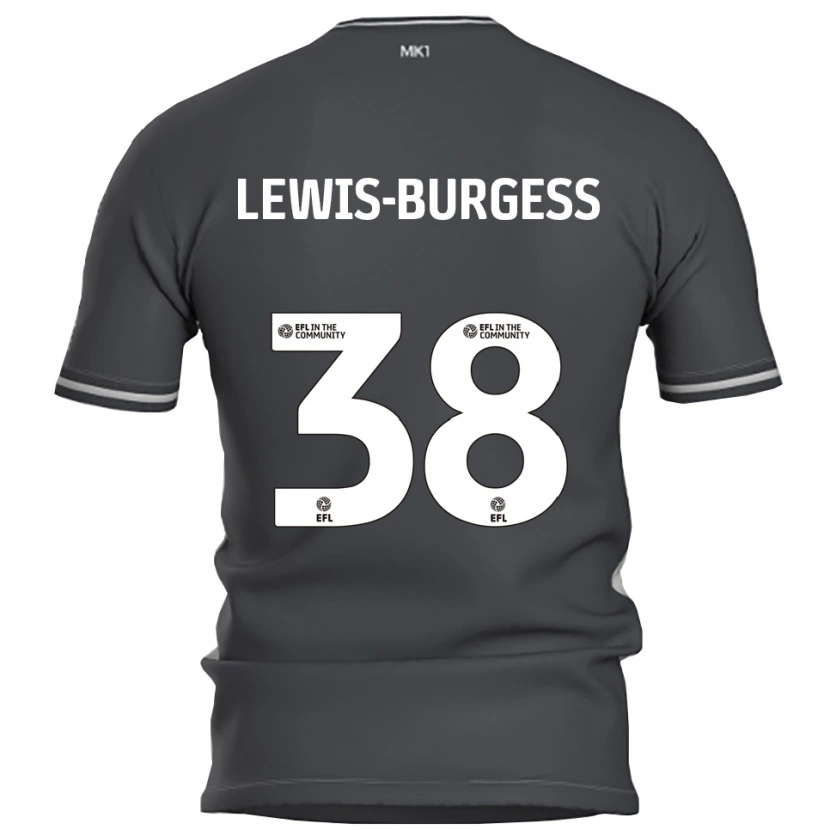 Danxen Herren Keon Lewis-Burgess #38 Grau Silber Auswärtstrikot Trikot 2025/26 T-Shirt