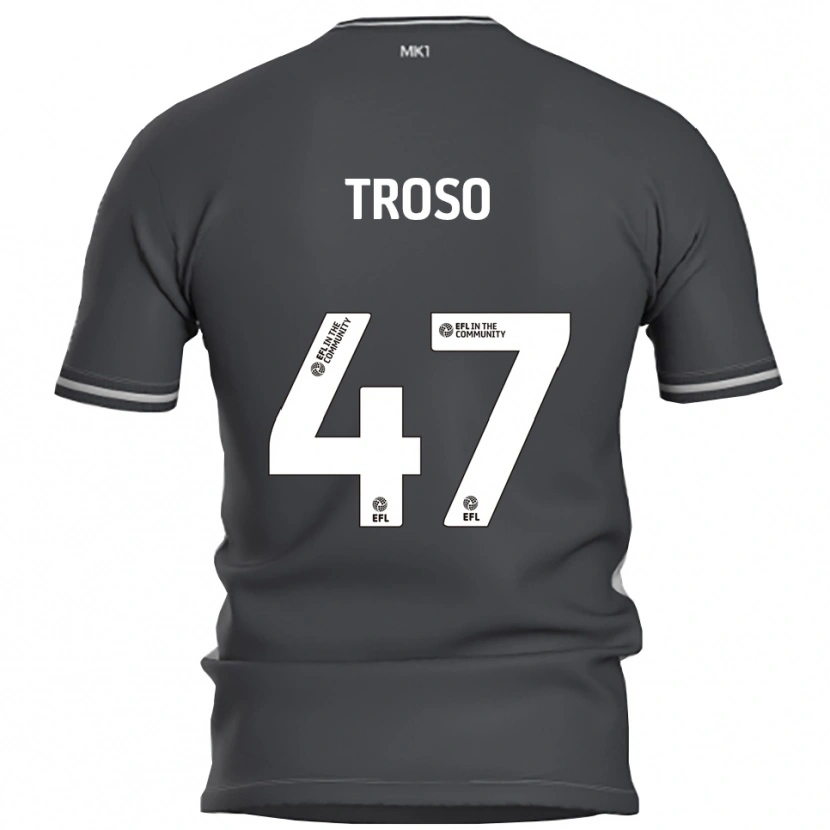 Danxen Herren Simone Troso #47 Grau Silber Auswärtstrikot Trikot 2025/26 T-Shirt