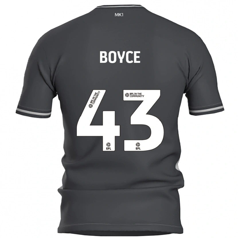 Danxen Herren Kyle Boyce #43 Grau Silber Auswärtstrikot Trikot 2025/26 T-Shirt
