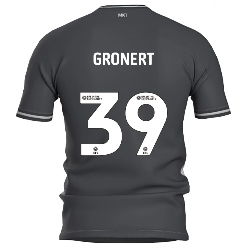 Danxen Herren Alex Gronert #39 Grau Silber Auswärtstrikot Trikot 2025/26 T-Shirt