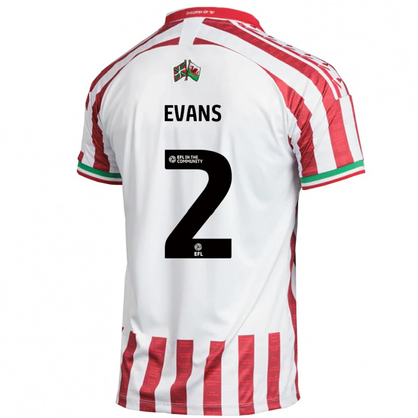 Danxen Herren Cameron Evans #2 Rot Weiß Auswärtstrikot Trikot 2025/26 T-Shirt