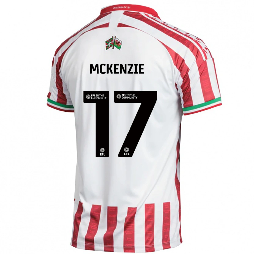 Danxen Herren Myles Mckenzie #17 Rot Weiß Auswärtstrikot Trikot 2025/26 T-Shirt