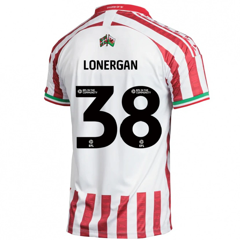 Danxen Herren Riley Lonergan #38 Rot Weiß Auswärtstrikot Trikot 2025/26 T-Shirt