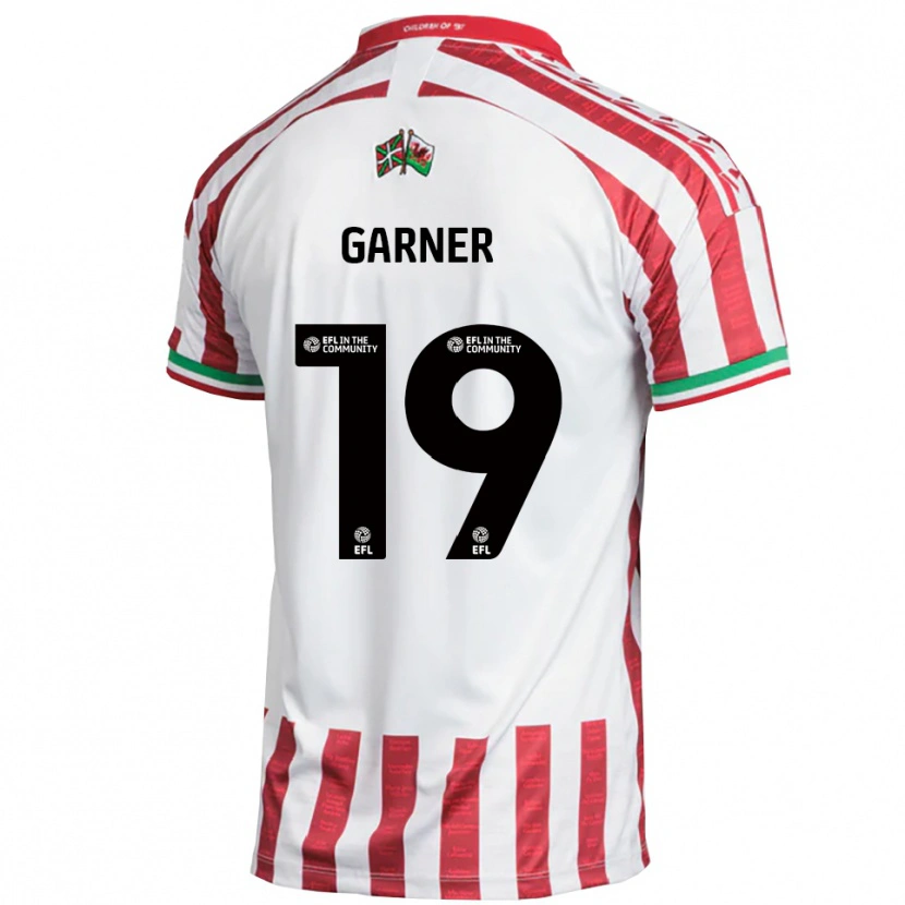 Danxen Herren Gerard Garner #19 Rot Weiß Auswärtstrikot Trikot 2025/26 T-Shirt