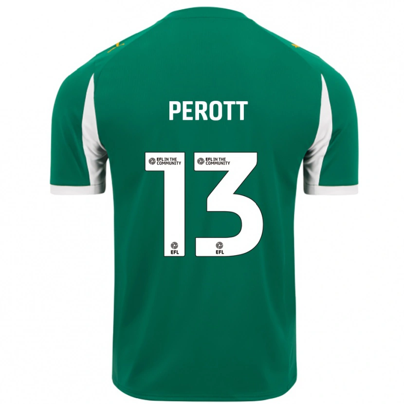 Danxen Herren Milai Perott #13 Grün Weiß Auswärtstrikot Trikot 2025/26 T-Shirt