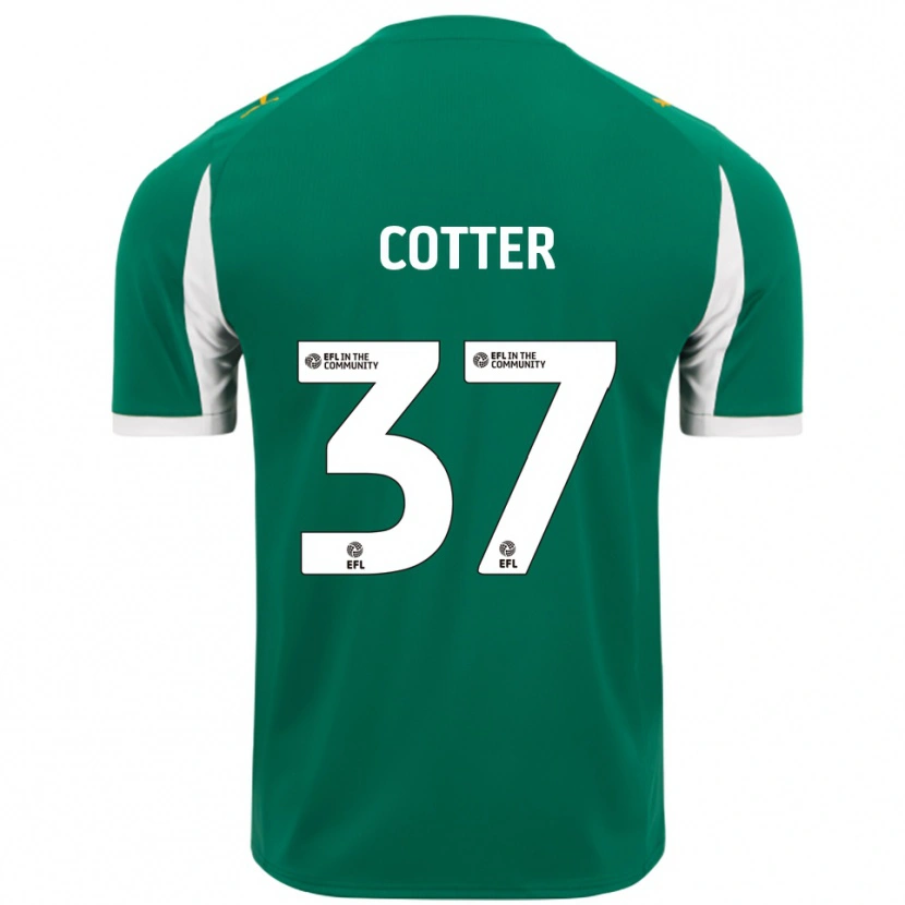 Danxen Herren Barry Cotter #37 Grün Weiß Auswärtstrikot Trikot 2025/26 T-Shirt
