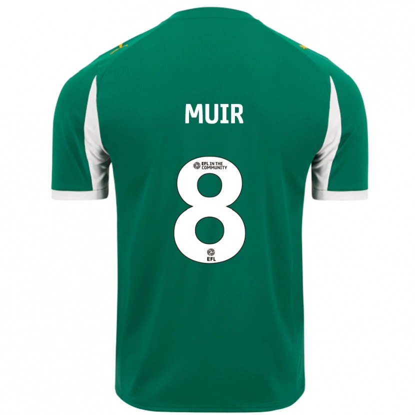 Danxen Herren Kameron Muir #8 Grün Weiß Auswärtstrikot Trikot 2025/26 T-Shirt
