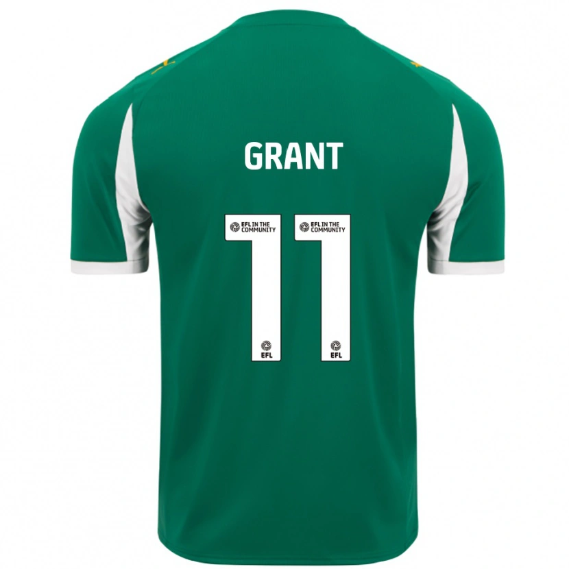 Danxen Herren Conor Grant #11 Grün Weiß Auswärtstrikot Trikot 2025/26 T-Shirt