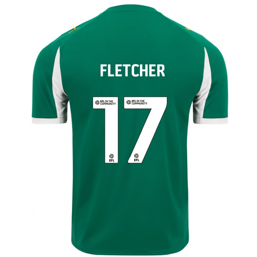 Danxen Herren Luca Fletcher #17 Grün Weiß Auswärtstrikot Trikot 2025/26 T-Shirt