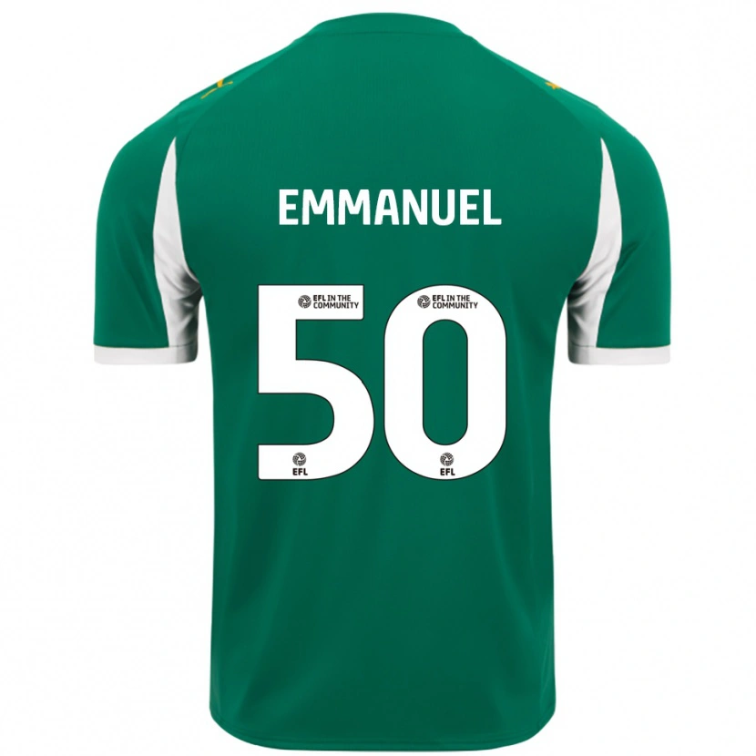 Danxen Herren Daniel Emmanuel #50 Grün Weiß Auswärtstrikot Trikot 2025/26 T-Shirt