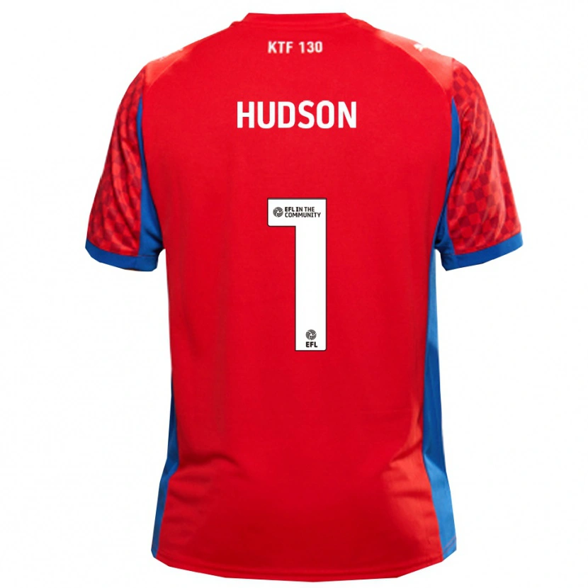 Danxen Herren Mathew Hudson #1 Rot Blau Auswärtstrikot Trikot 2025/26 T-Shirt