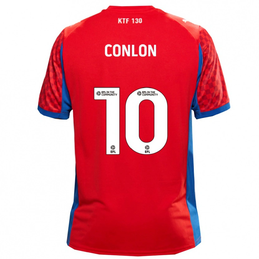 Danxen Herren Tom Conlon #10 Rot Blau Auswärtstrikot Trikot 2025/26 T-Shirt