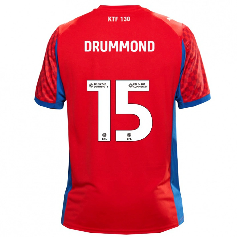 Danxen Herren Kane Drummond #15 Rot Blau Auswärtstrikot Trikot 2025/26 T-Shirt