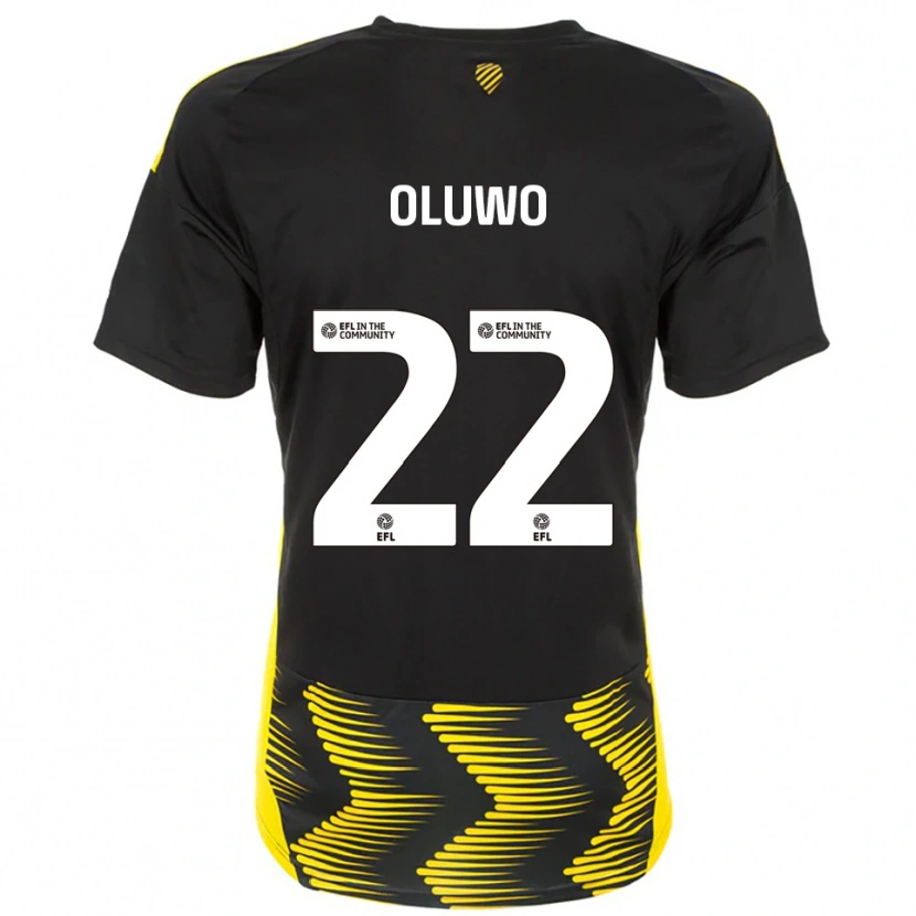 Danxen Herren Adebola Oluwo #22 Schwarz Gelb Auswärtstrikot Trikot 2025/26 T-Shirt