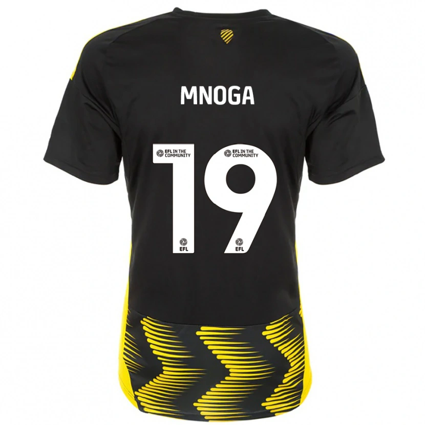 Danxen Herren Haji Mnoga #19 Schwarz Gelb Auswärtstrikot Trikot 2025/26 T-Shirt