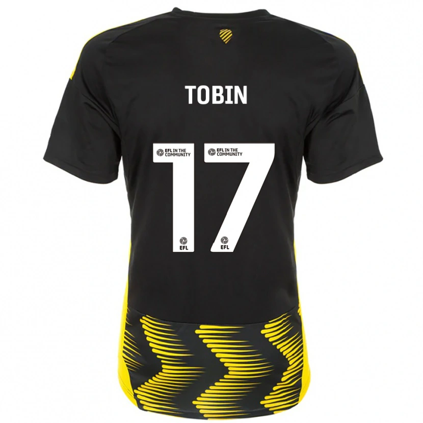 Danxen Herren Laura Tobin #17 Schwarz Gelb Auswärtstrikot Trikot 2025/26 T-Shirt