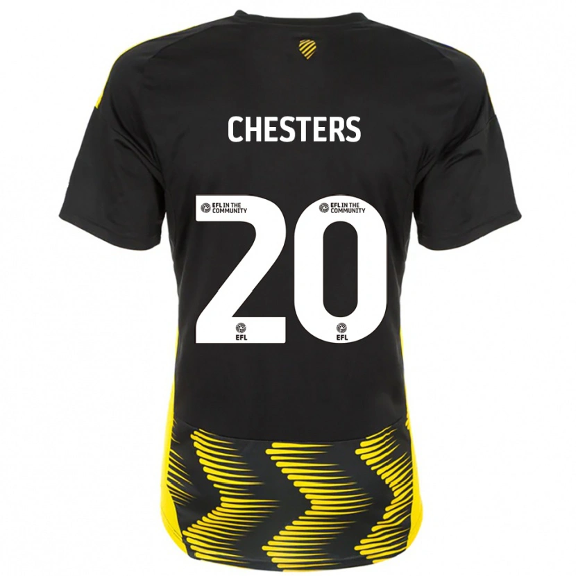 Danxen Herren Dan Chesters #20 Schwarz Gelb Auswärtstrikot Trikot 2025/26 T-Shirt