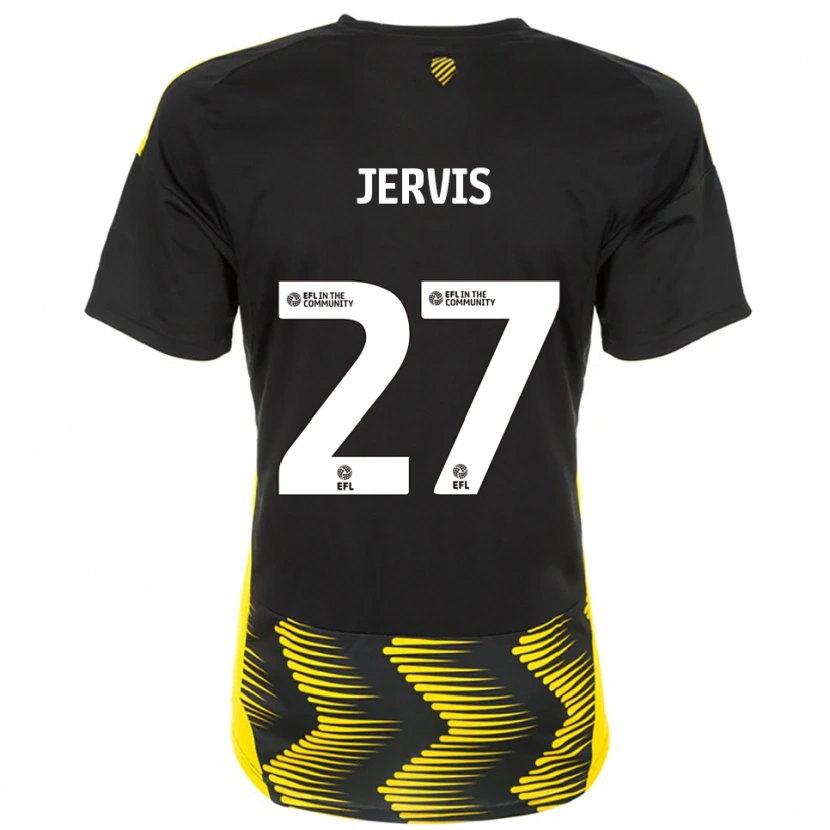 Danxen Herren Lizzie Jervis #27 Schwarz Gelb Auswärtstrikot Trikot 2025/26 T-Shirt