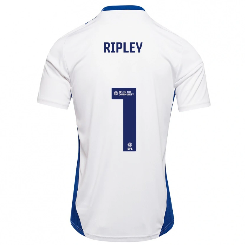Danxen Herren Connor Ripley #1 Weiß Blau Auswärtstrikot Trikot 2025/26 T-Shirt