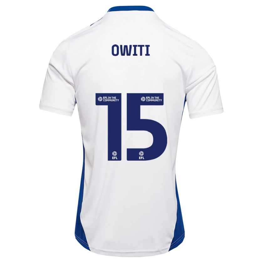 Danxen Herren Joseph Owiti #15 Weiß Blau Auswärtstrikot Trikot 2025/26 T-Shirt