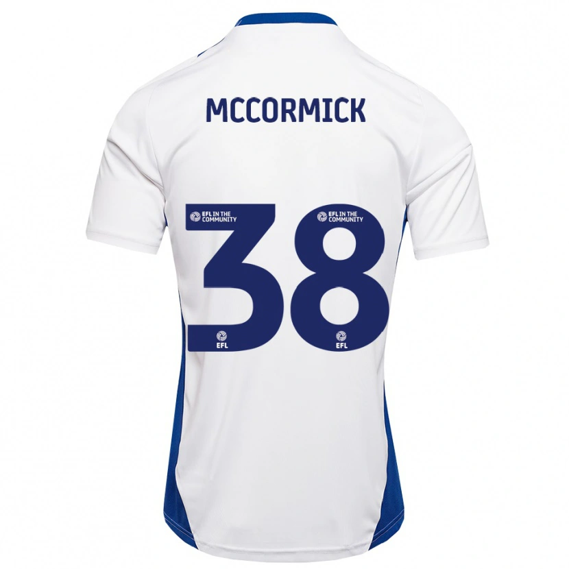 Danxen Herren Antony Mccormick #38 Weiß Blau Auswärtstrikot Trikot 2025/26 T-Shirt