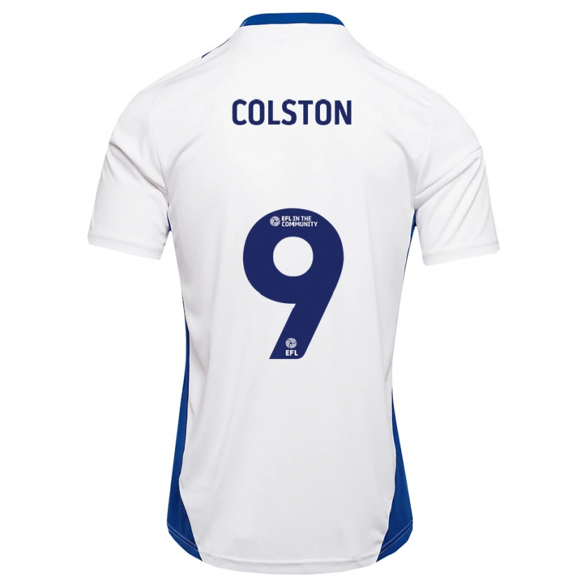 Danxen Herren Annie Colston #9 Weiß Blau Auswärtstrikot Trikot 2025/26 T-Shirt