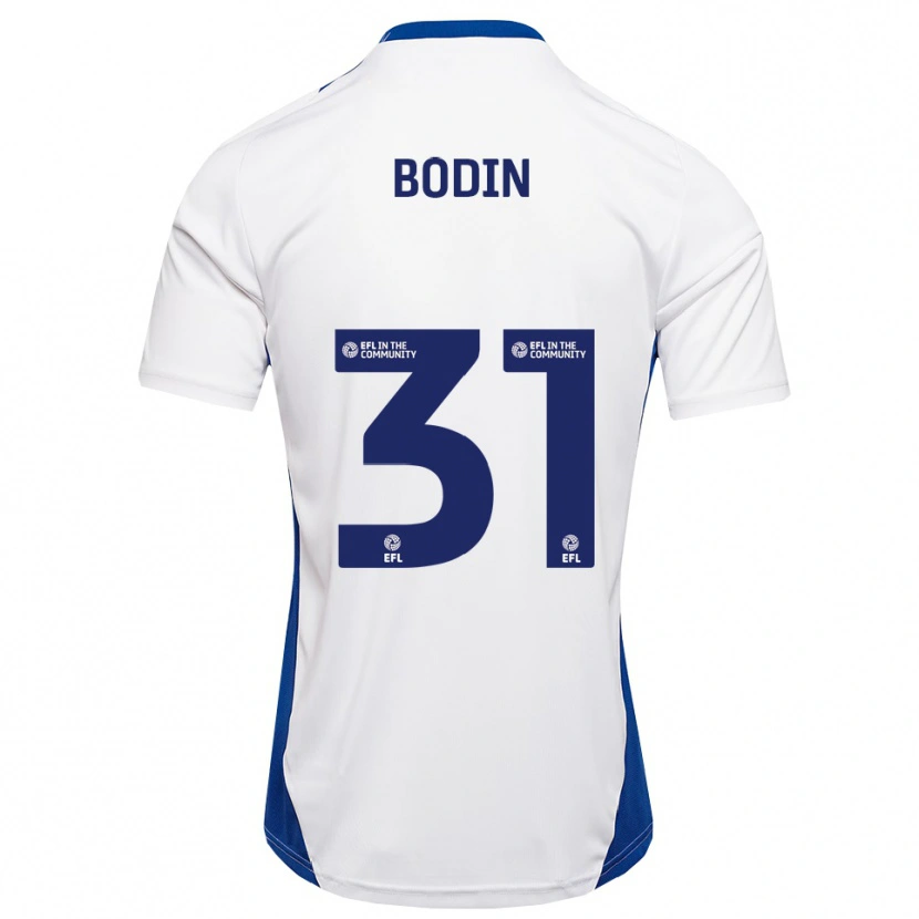 Danxen Herren Billy Bodin #31 Weiß Blau Auswärtstrikot Trikot 2025/26 T-Shirt