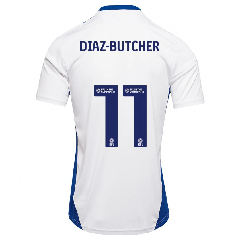 Danxen Herren Helena Diaz-Butcher #11 Weiß Blau Auswärtstrikot Trikot 2025/26 T-Shirt