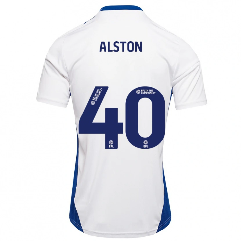 Danxen Herren George Alston #40 Weiß Blau Auswärtstrikot Trikot 2025/26 T-Shirt