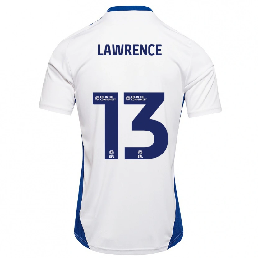 Danxen Herren Charlie Lawrence #13 Weiß Blau Auswärtstrikot Trikot 2025/26 T-Shirt