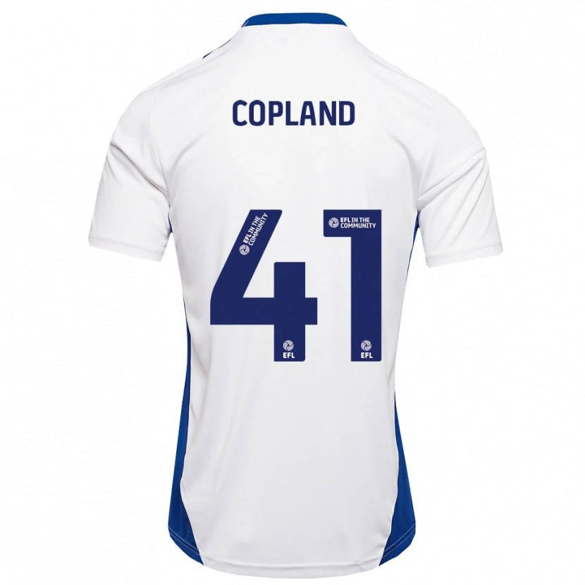 Danxen Herren Jack Copland #41 Weiß Blau Auswärtstrikot Trikot 2025/26 T-Shirt